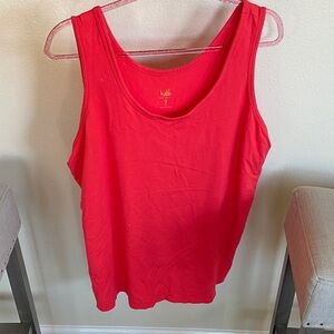 Belle by Kim Gravel Vibrant Red Tank Top